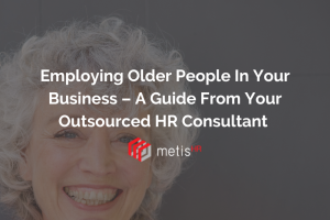 Metis HR blog header image for a post about employing older people